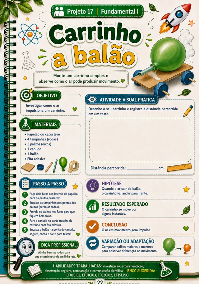 Projeto Carrinho a balão